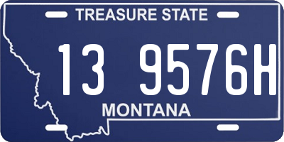 MT license plate 139576H