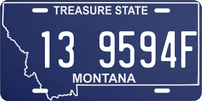 MT license plate 139594F