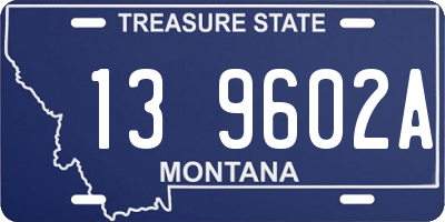 MT license plate 139602A