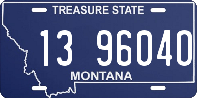 MT license plate 139604O