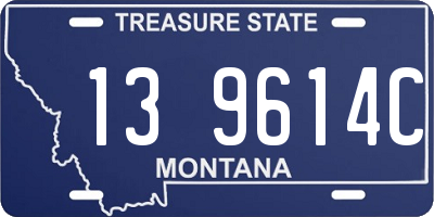 MT license plate 139614C