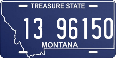 MT license plate 139615O