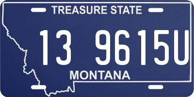 MT license plate 139615U