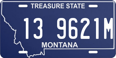 MT license plate 139621M
