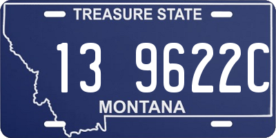 MT license plate 139622C