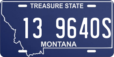 MT license plate 139640S