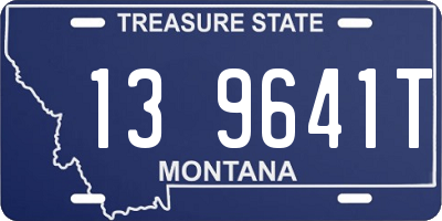 MT license plate 139641T