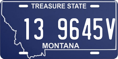 MT license plate 139645V