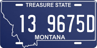 MT license plate 139675D