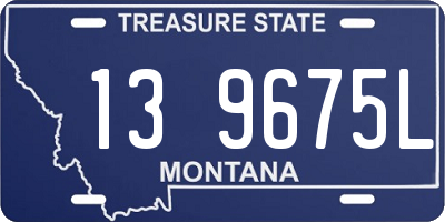 MT license plate 139675L