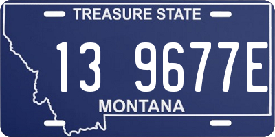 MT license plate 139677E