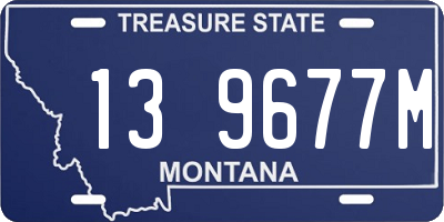 MT license plate 139677M