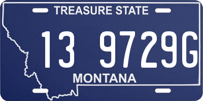 MT license plate 139729G