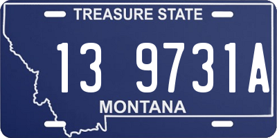 MT license plate 139731A