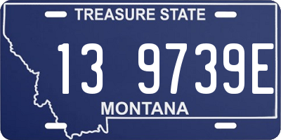 MT license plate 139739E