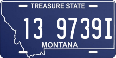 MT license plate 139739I