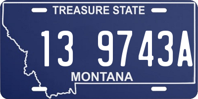 MT license plate 139743A