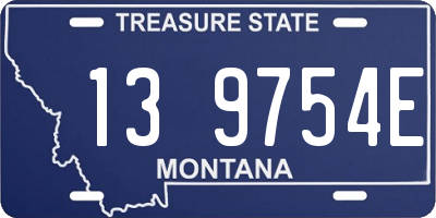 MT license plate 139754E