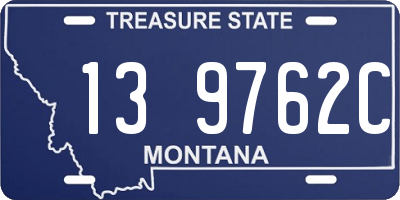 MT license plate 139762C