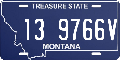 MT license plate 139766V