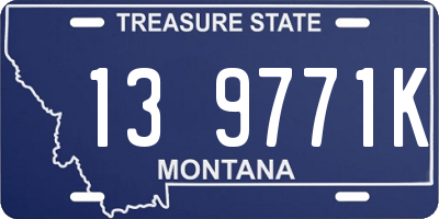 MT license plate 139771K