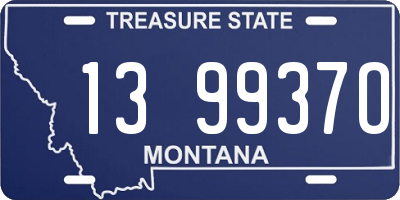 MT license plate 139937O