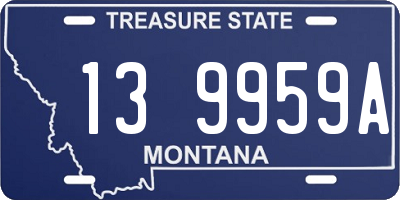 MT license plate 139959A
