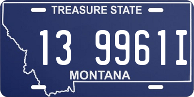 MT license plate 139961I