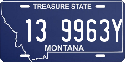 MT license plate 139963Y