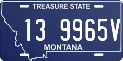 MT license plate 139965V