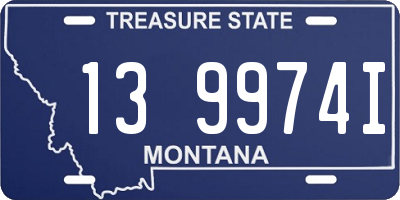 MT license plate 139974I