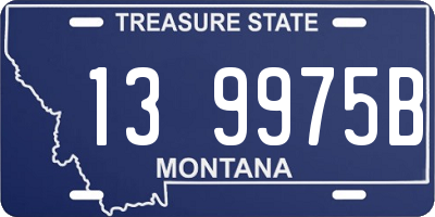MT license plate 139975B