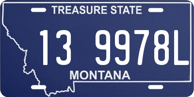 MT license plate 139978L