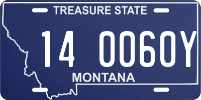 MT license plate 140060Y