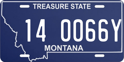 MT license plate 140066Y