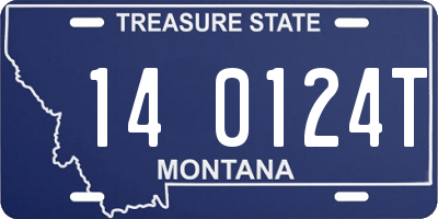 MT license plate 140124T