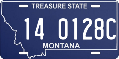 MT license plate 140128C
