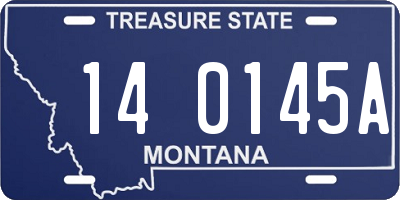 MT license plate 140145A