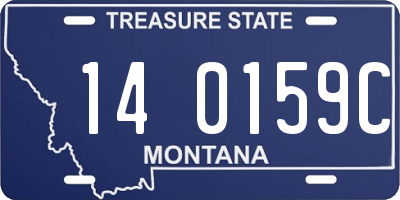 MT license plate 140159C
