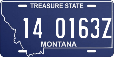 MT license plate 140163Z