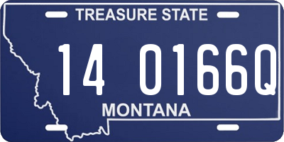 MT license plate 140166Q
