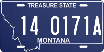 MT license plate 140171A