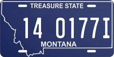 MT license plate 140177I