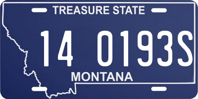 MT license plate 140193S