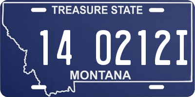 MT license plate 140212I