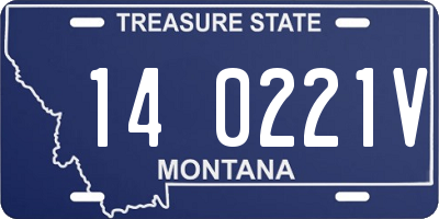 MT license plate 140221V