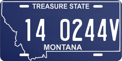 MT license plate 140244V