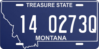 MT license plate 140273Q