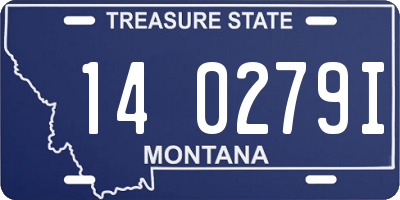 MT license plate 140279I