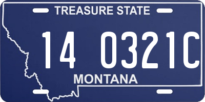 MT license plate 140321C